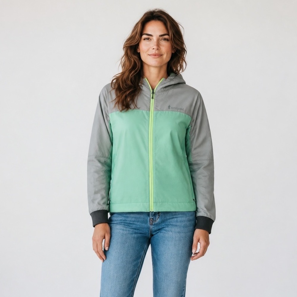 Cotopaxi Pacaya Polartec Alpha Insulated Jacket Womens Medium Sage Green 
Grey
